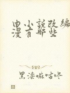 由小说改编的动漫有哪些