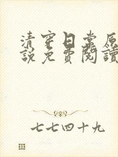 清穿日常原著小说免费阅读