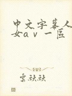 中文字幕人妻熟女aⅴ一区