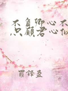 不负卿心不负君,只愿君心似我心