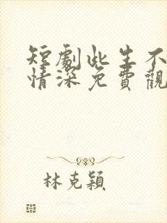 短剧此生不负你情深免费观看