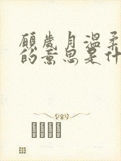 愿岁月温柔以待的意思是什么