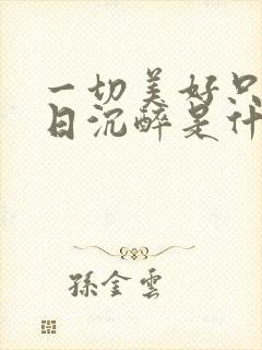 一切美好只是昨日沉醉是什么歌