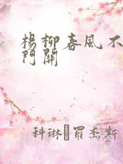 杨柳春风不度玉门关