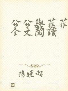 公公与菲菲小说全文阅读