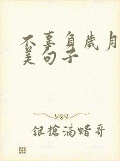 不辜负岁月的唯美句子