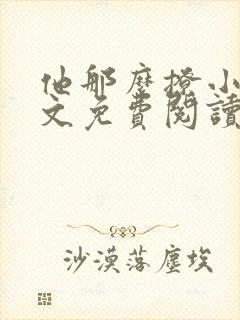 他那么撩小说全文免费阅读无删减