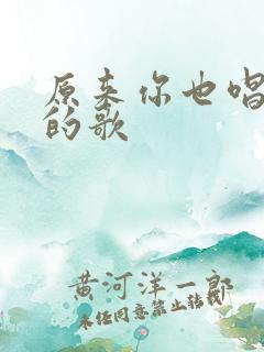 原来你也唱过我的歌