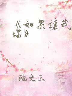 《如果让我遇见你》