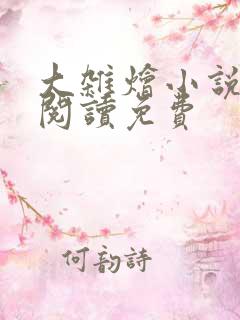 大杂烩小说完整阅读免费