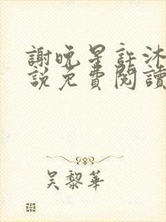 谢晚星许沐尧小说免费阅读最新章节