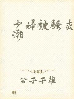 少妇被骚爽到高潮