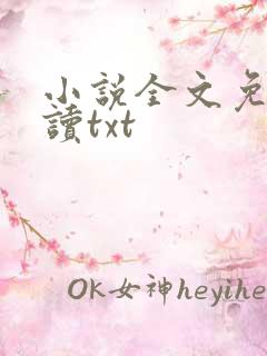 小说全文免费阅读txt