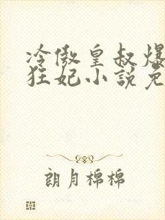 冷傲皇叔爆宠小狂妃小说免费阅读