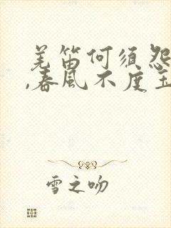 羌笛何须怨杨柳,春风不度玉门关.