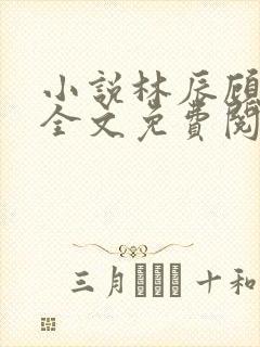 小说林辰顾悦兮全文免费阅读