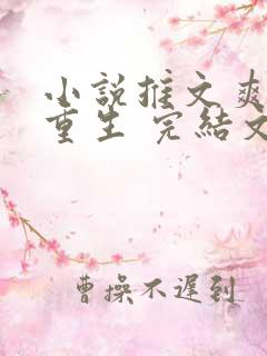 小说推文爽文,重生 完结文