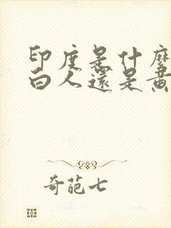 印度是什么人种白人还是黄种人