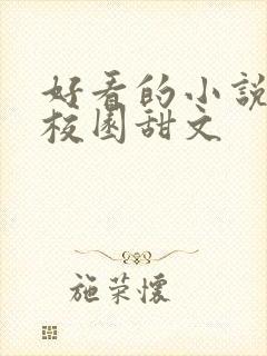 好看的小说推荐校园甜文