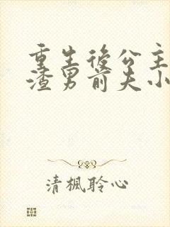 重生后公主脚踢渣男前夫小说