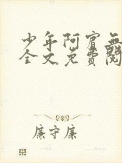 少年阿宾无删减全文免费阅读