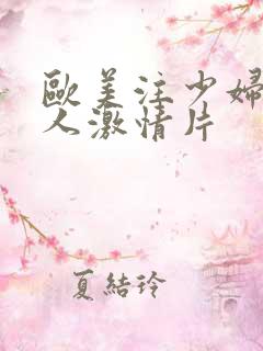 欧美注少妇与黑人激情片