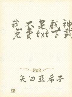 我不是戏神小说免费txt下载