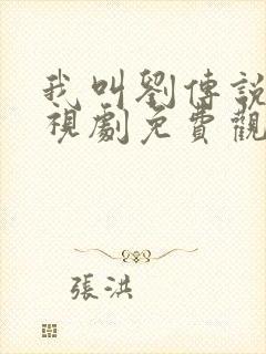 我叫刘传说 电视剧免费观看播放器