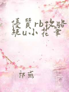 优质rb攻略系统u小花笔