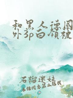 和黑人德国人老外3p白领被献身两个老