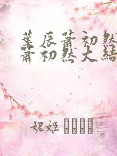 叶辰萧初然叶辰萧初然大结局