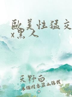 欧美性猛交xxx黑人