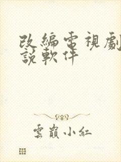 改编电视剧的小说软件