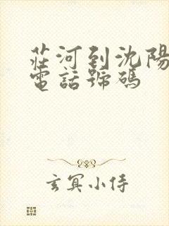 庄河到沈阳客车电话号码