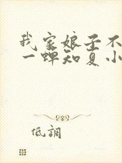 我家娘子不对劲一蝉知夏小说全集txt