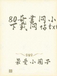 80奇书网小说下载网站txt