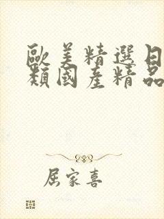 欧美精选日韩另类国产精品