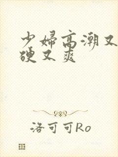 少妇高潮又黑又硬又爽