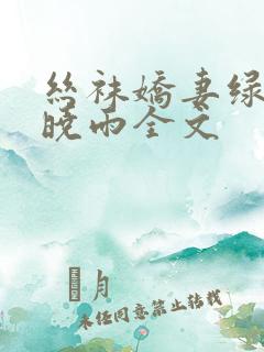 丝袜娇妻绿帽公晓雨全文