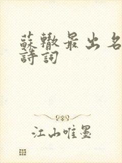 苏辙最出名十首诗词