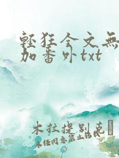 轻狂全文无删减加番外txt