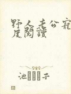 野人老公宠妻无度阅读