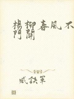 杨柳春风不度玉门关