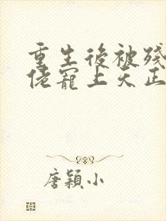 重生后被残疾大佬宠上天正版