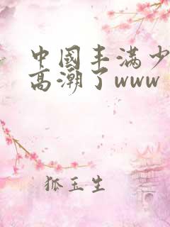 中国丰满少妇弄高潮了www