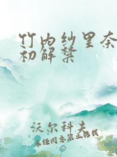 竹内纱里奈黑人初解禁