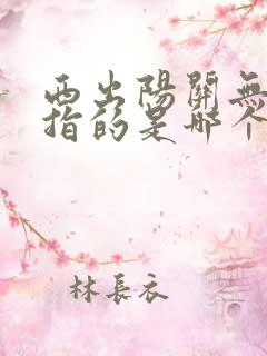 西出阳关无故人指的是哪个关