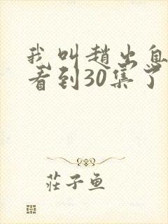 我叫赵出息可以看到30集了