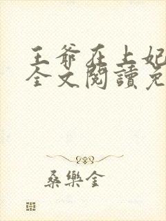 王爷在上妃在下全文阅读免费