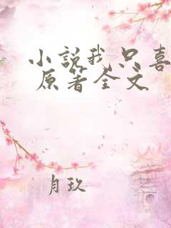 小说我只喜欢你 原著全文